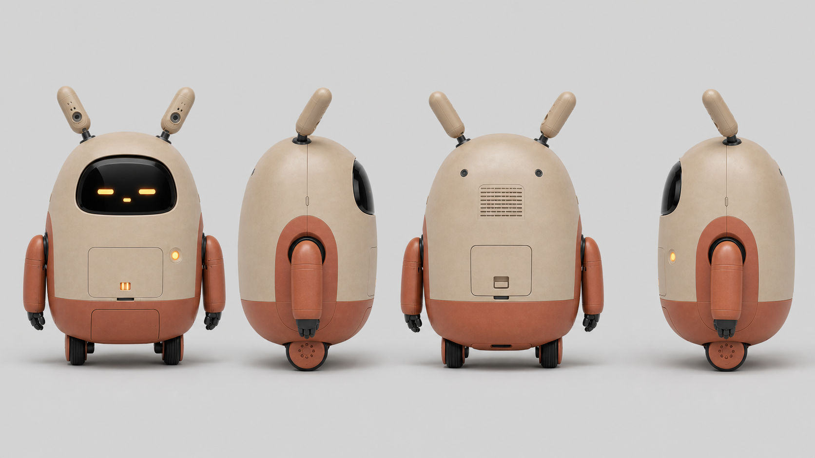 Bunbun full body shown from four sides