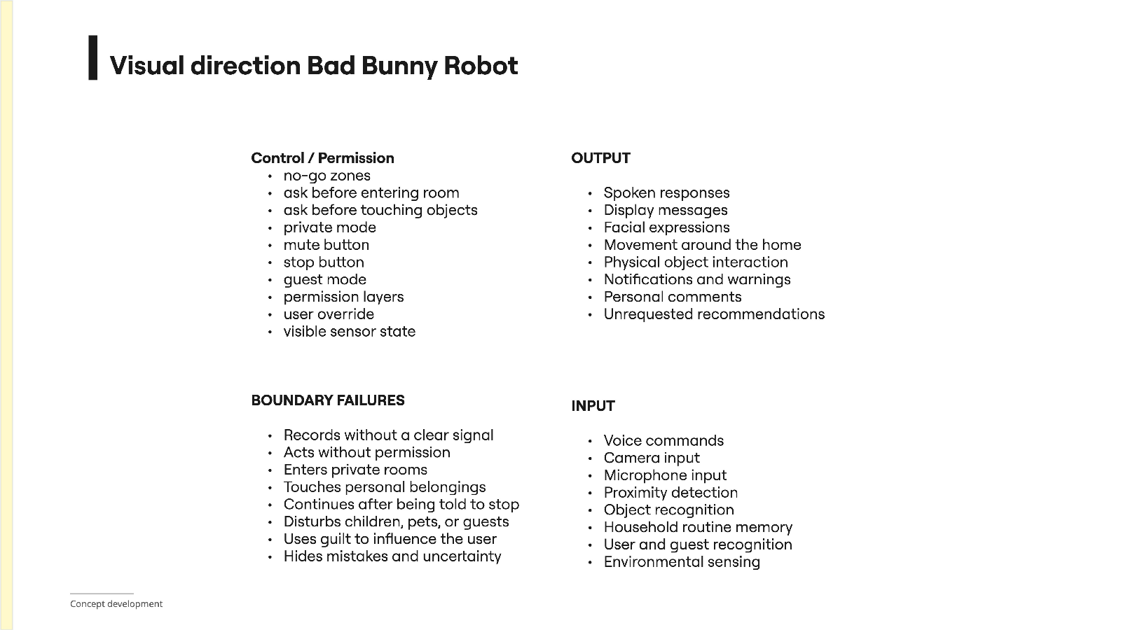 Control and permission model