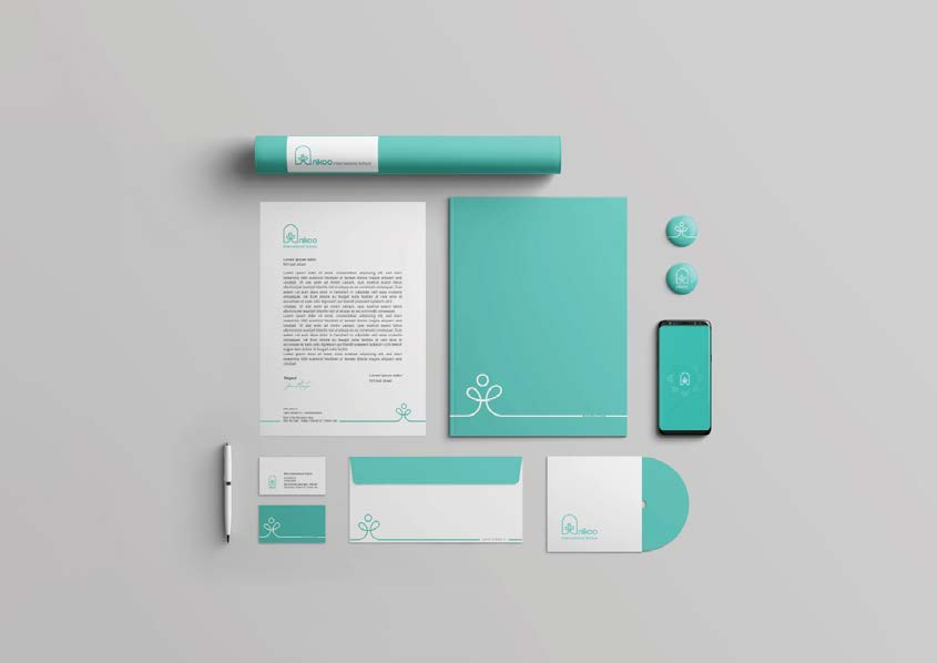 Nikoo International School identity system